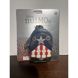 Disney nuiMOs Captain America Marvel Loungefly Navy Mini Backpack NEW